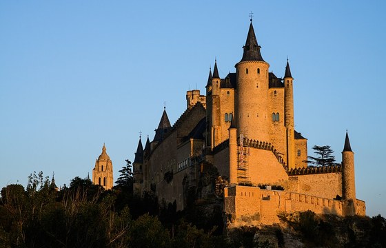 The Alcázar of Segovia on its rock, an easy day trip by rail
