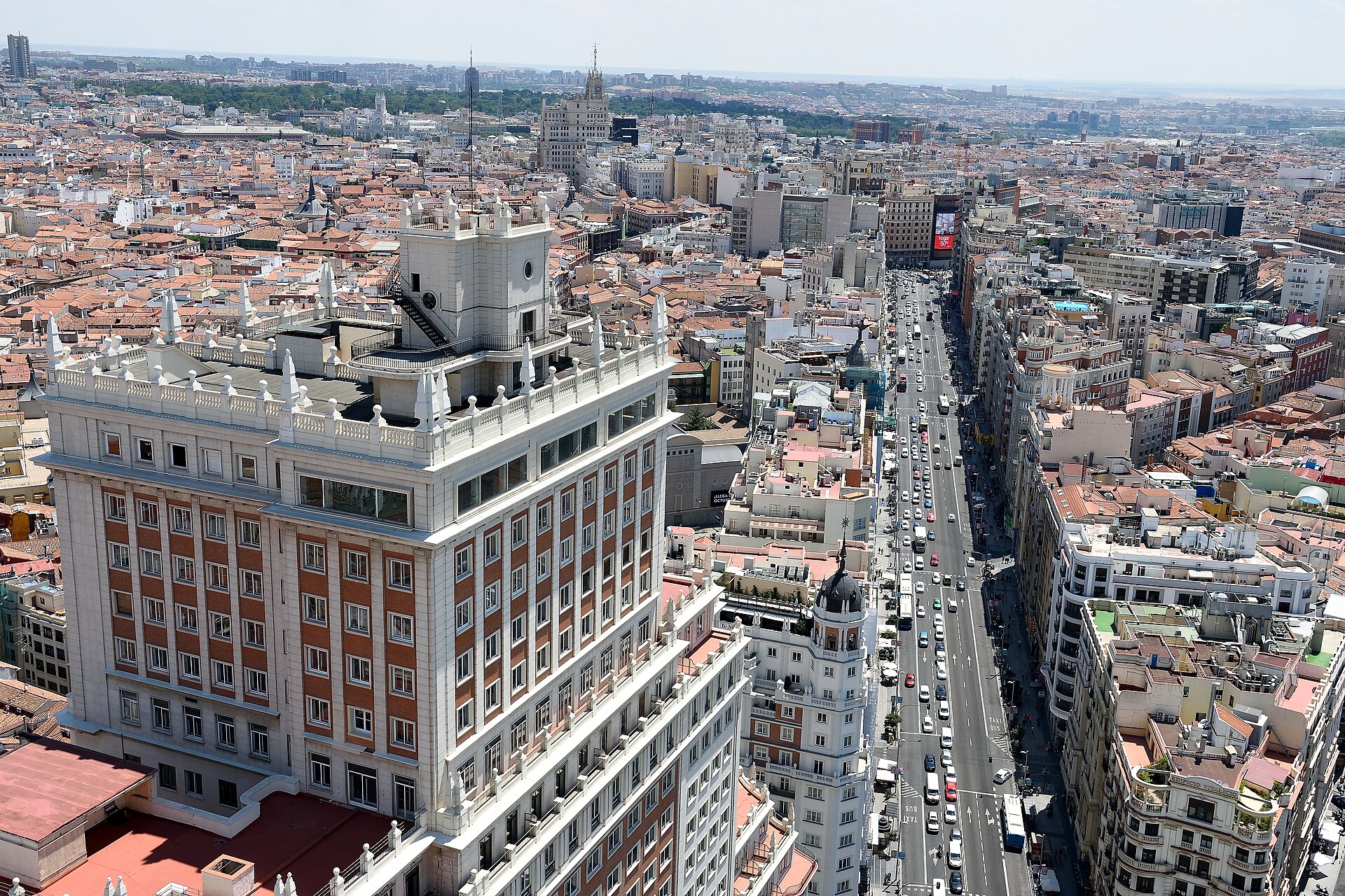 Edificio España and Gran Via in Madrid.jpg — illustrating A Day in Madrid on Foot, With No Museums at All