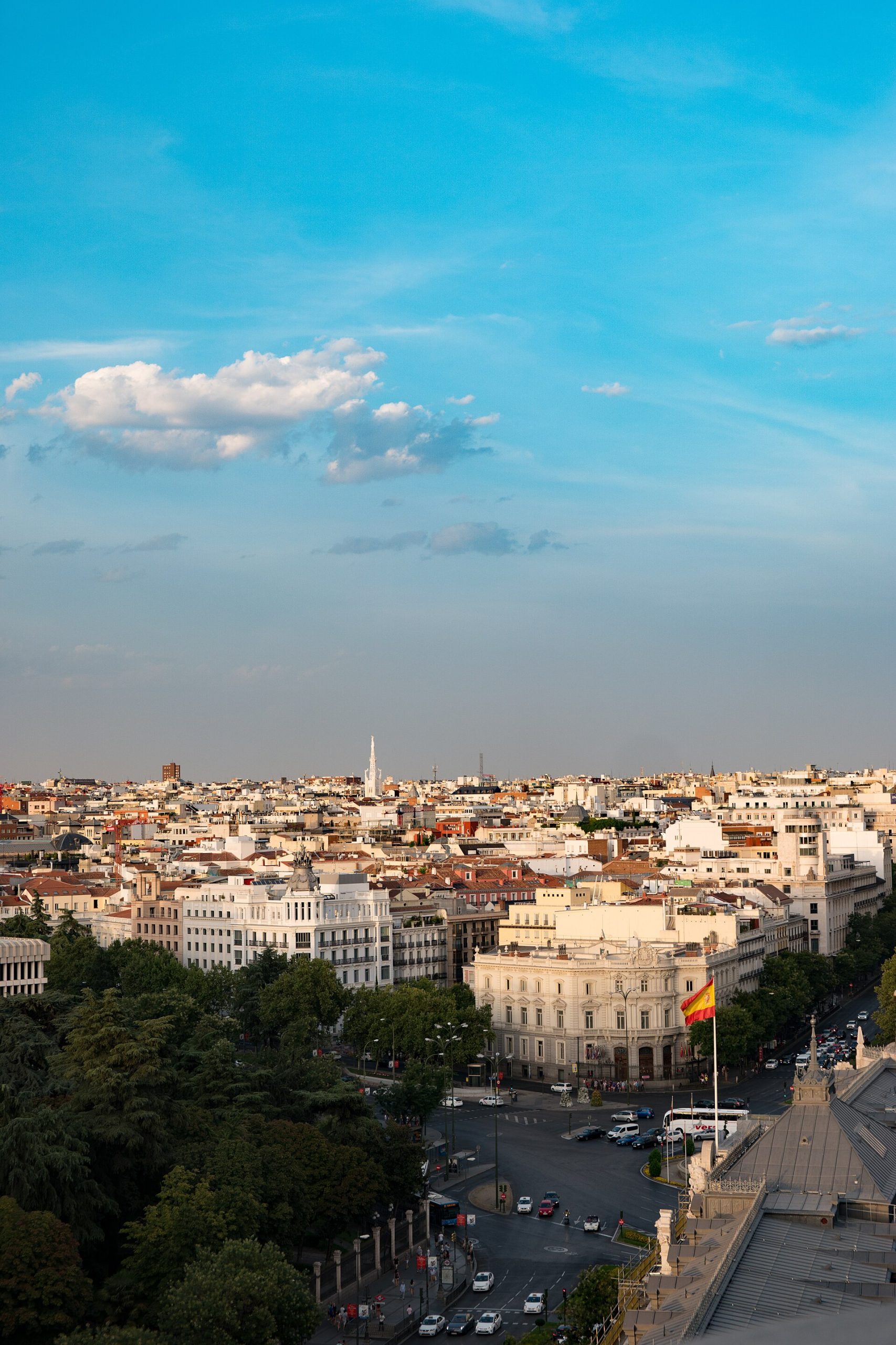 View across the Madrid skyline