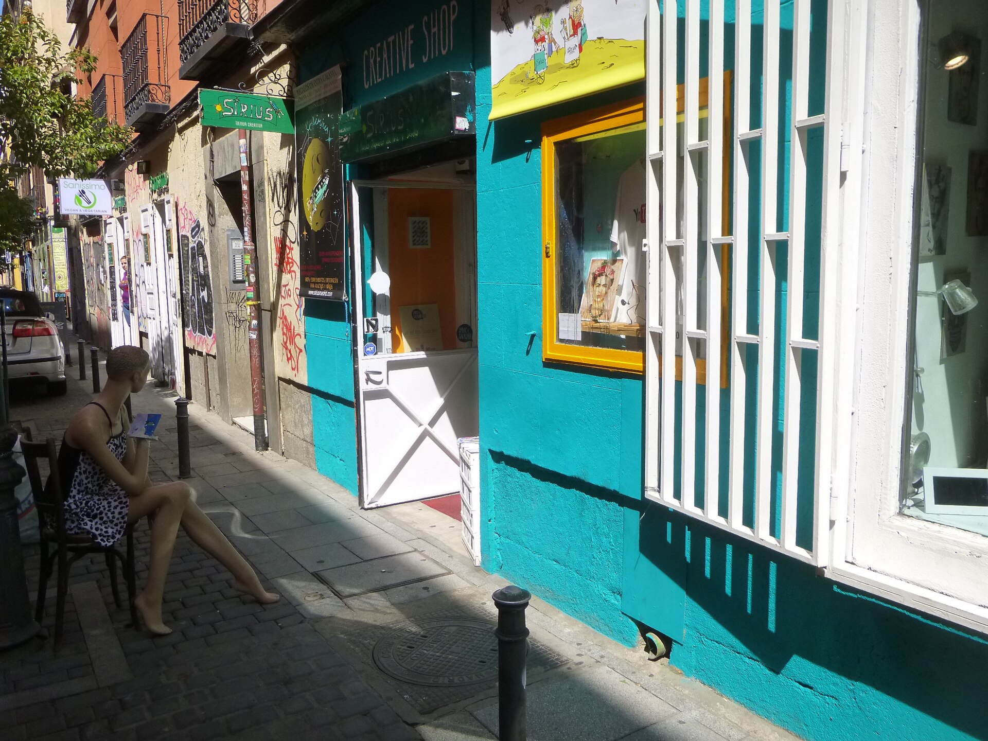 A corner in the Malasaña neighbourhood of Madrid