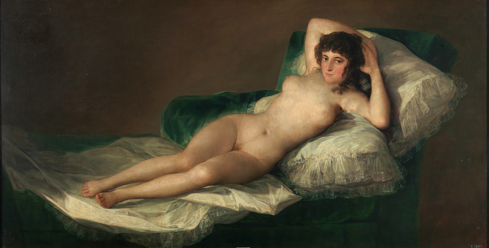 Goya's painting La maja desnuda in the Museo del Prado