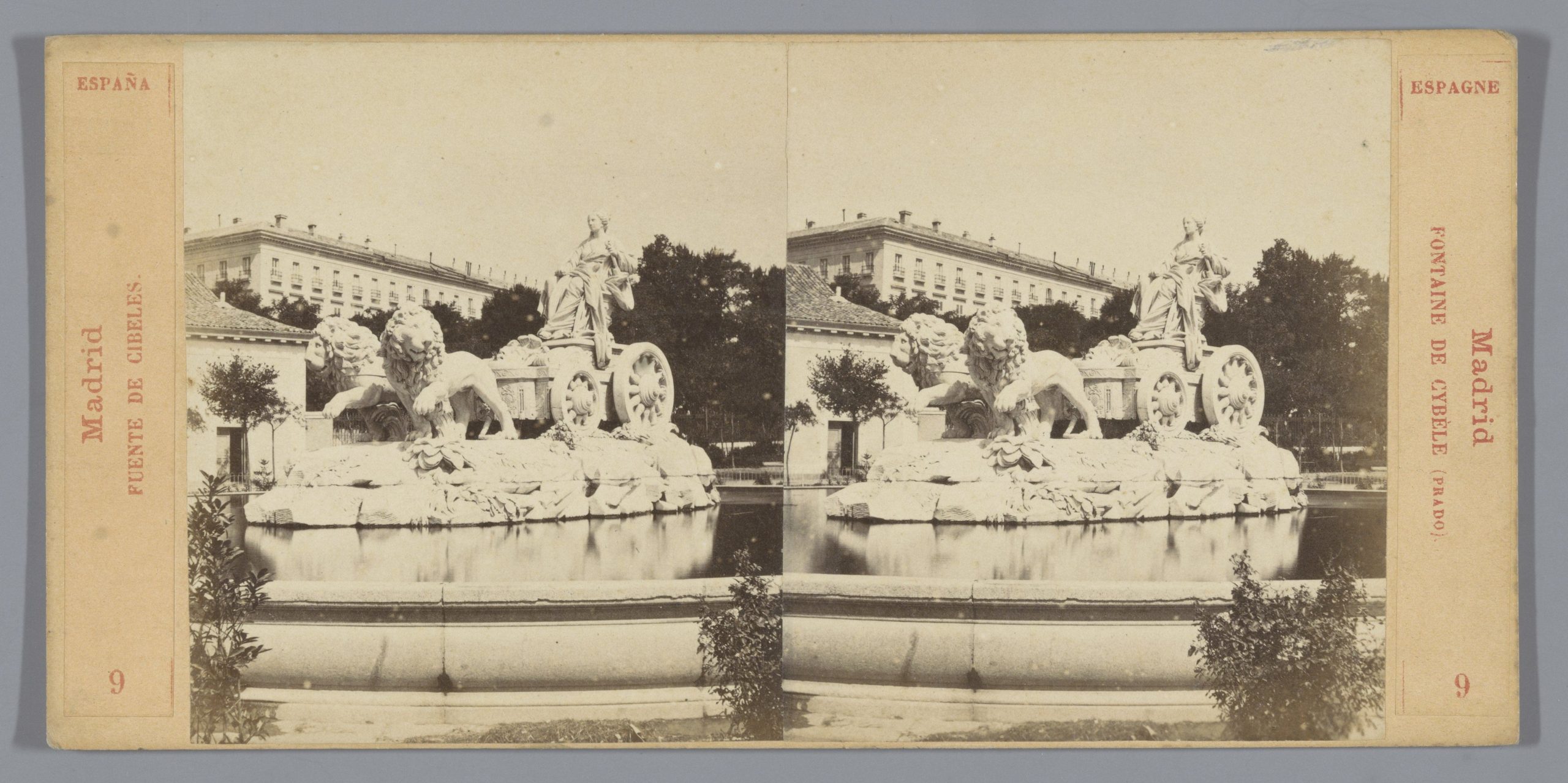 Cybelefontein op het Plaza de Cibeles te Madrid Madrid, Fuente de Cibeles (titel op object), RP-F-F07736