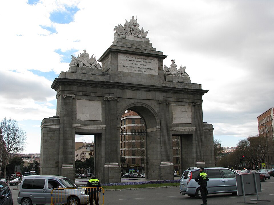The Puerta de Toledo, the neoclassical gate in Madrid