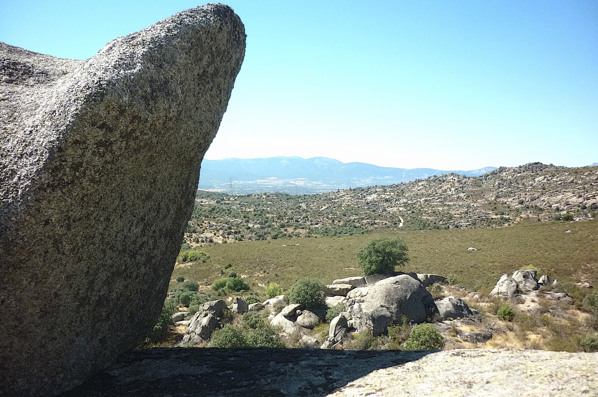 View across the Sierra de Guadarrama range near Madrid