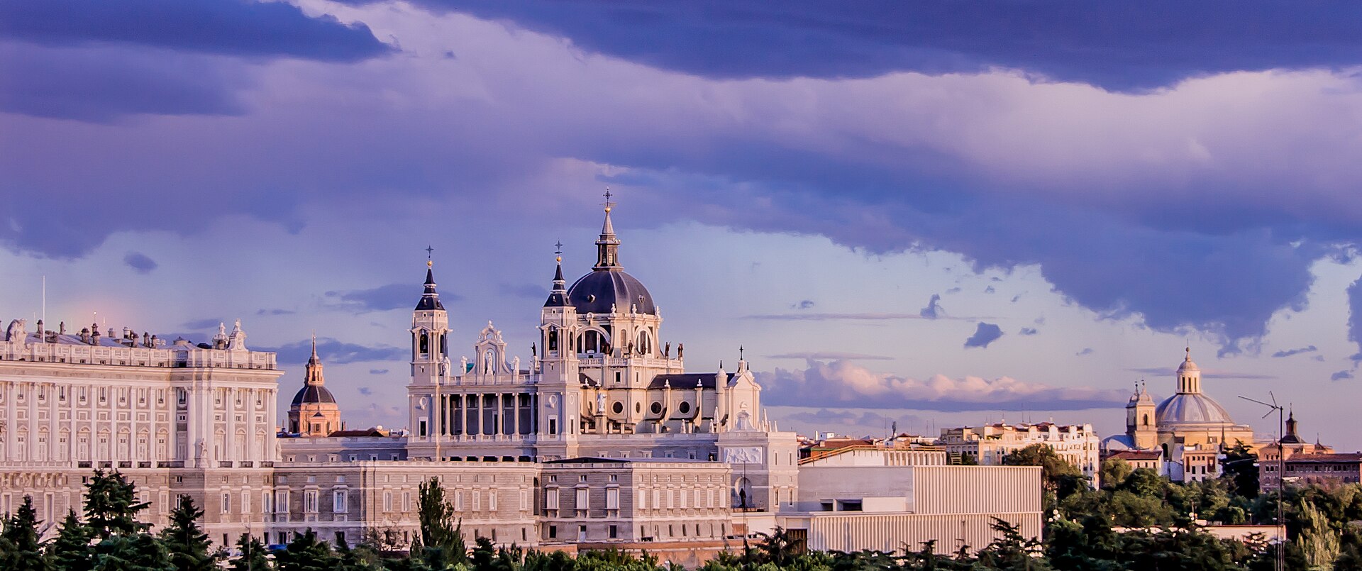 Panoramic view of the Madrid skyline