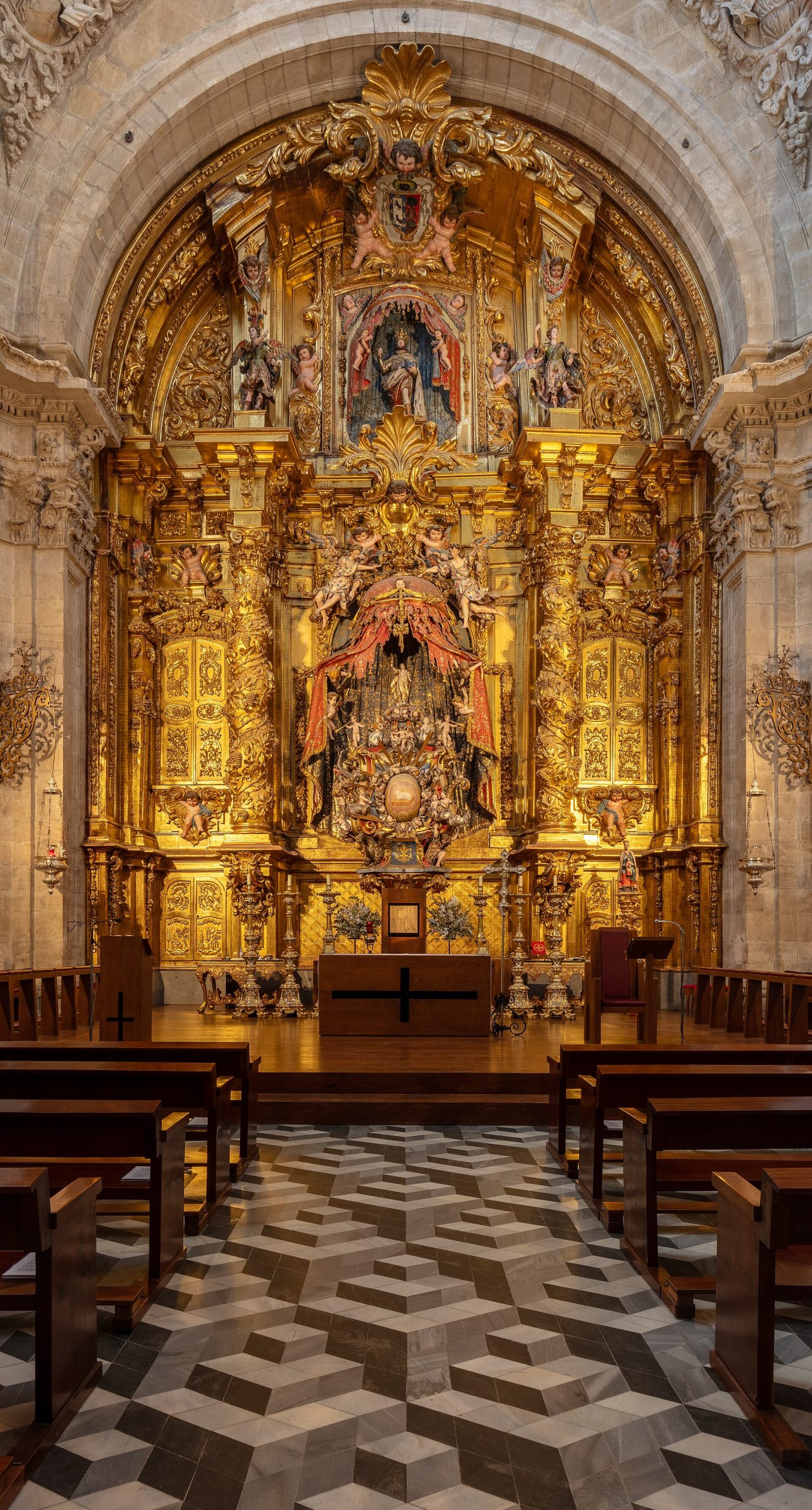 The Chapel of the Tabernacle inside the Gothic cathedral of Segovia, Spain