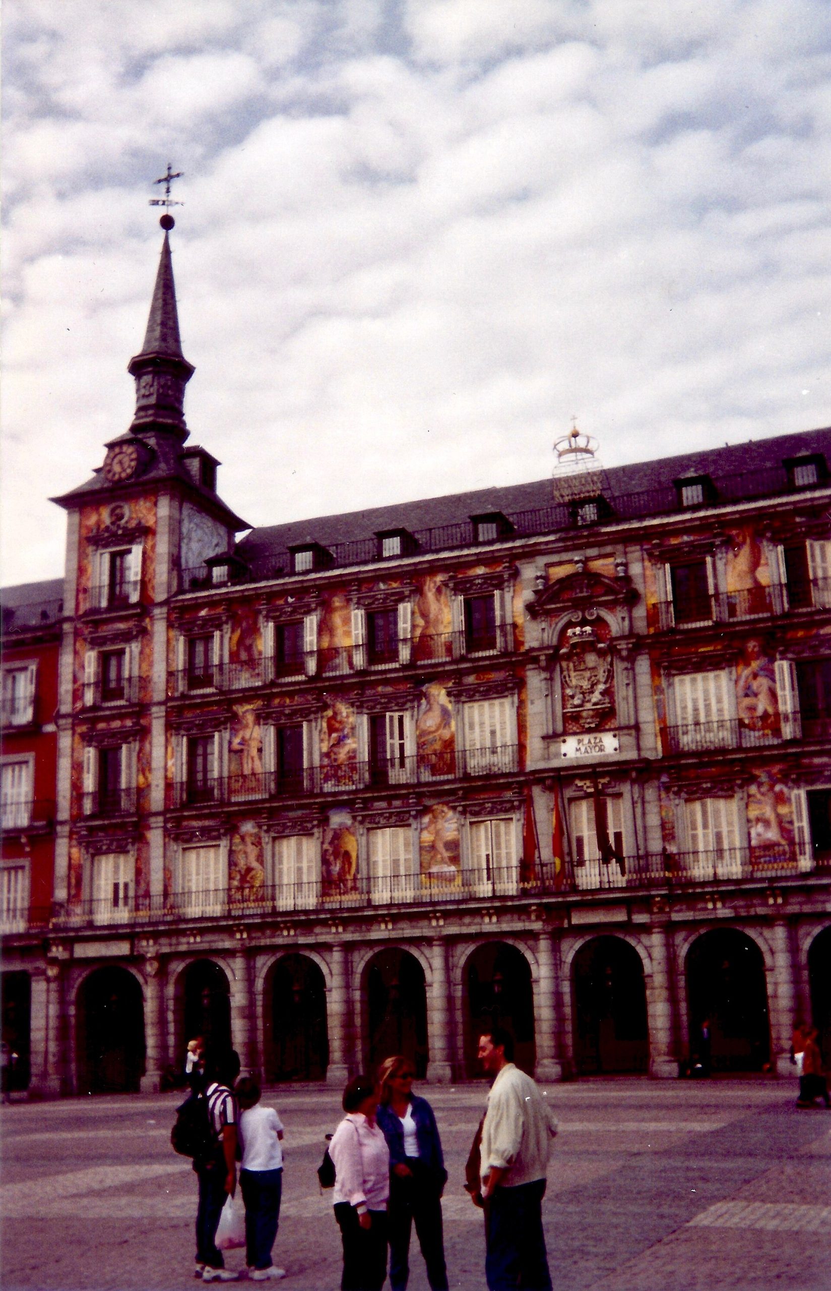 Madrid's Plaza Mayor as it looked in October 1999